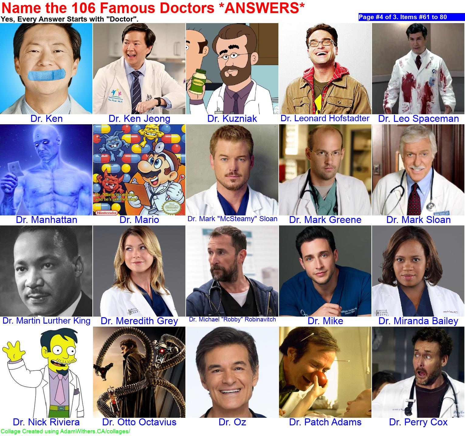 CollageA: guessDoctors Page 4